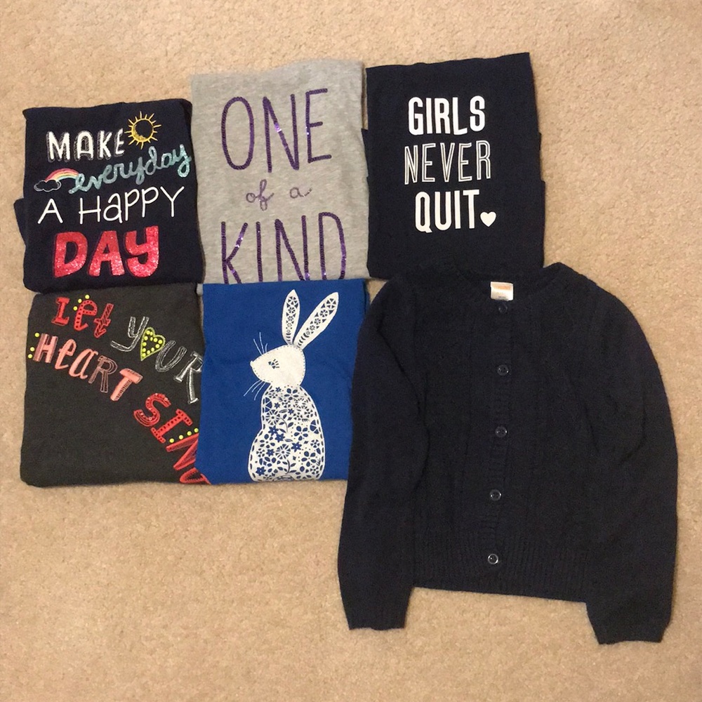Gymboree/Crazy 8 Long Sleeve Tee’s & Sweater